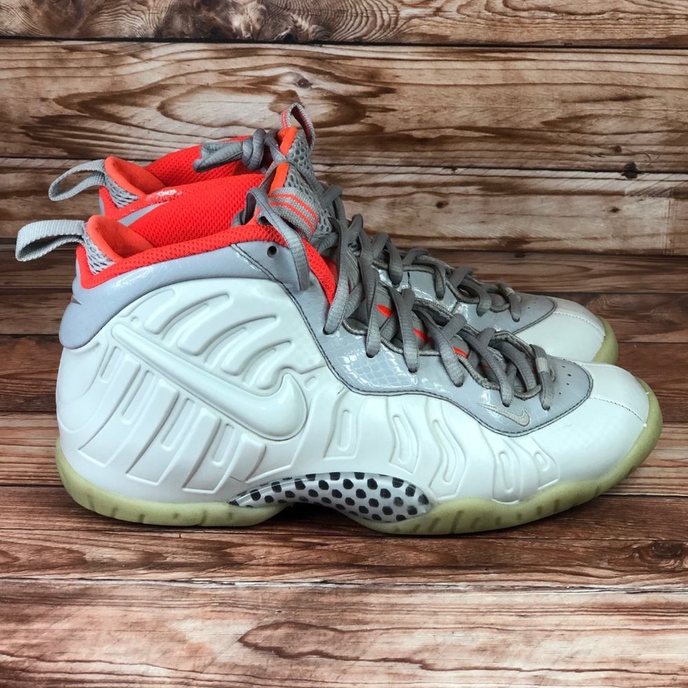 Nike Foamposite Sneakers White Orange